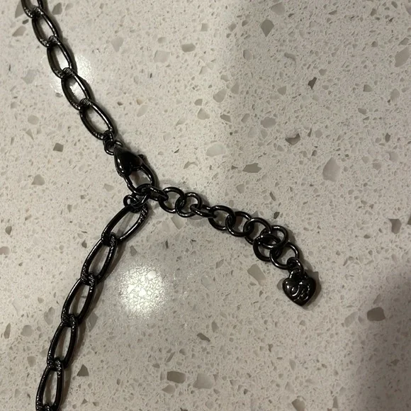 Brighton black and silver long statement necklace - Picture 4 of 4